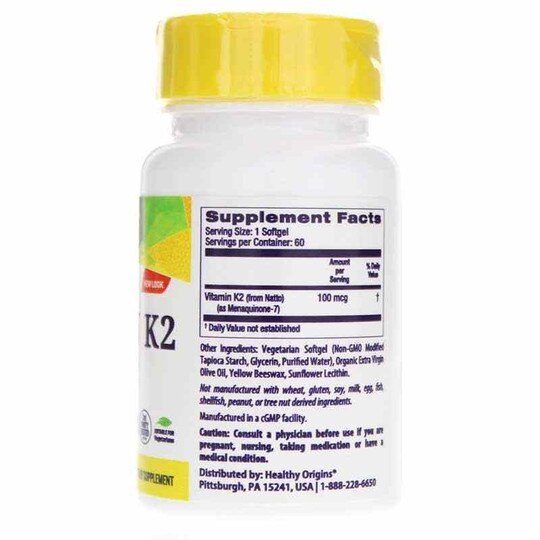 Vitamin K2 as MK-7 100 Mcg, HLO